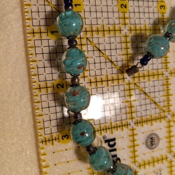 Vintage Murano style glass beads necklace - Picture 7 of 13